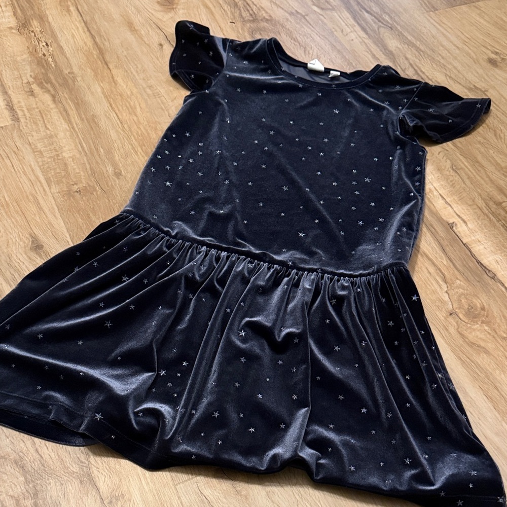 GAP Kids Navy Velvet Dress
